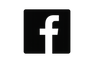 black and white facebook logo